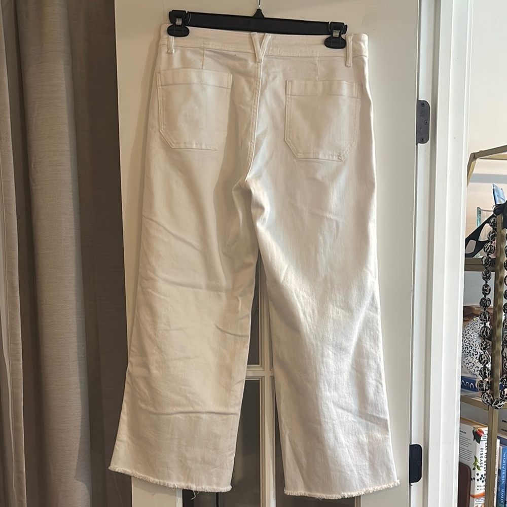 NWOT Vineyard Vines White High Rise Straight Leg Candiani Denim. Size 28 - Picture 3 of 3